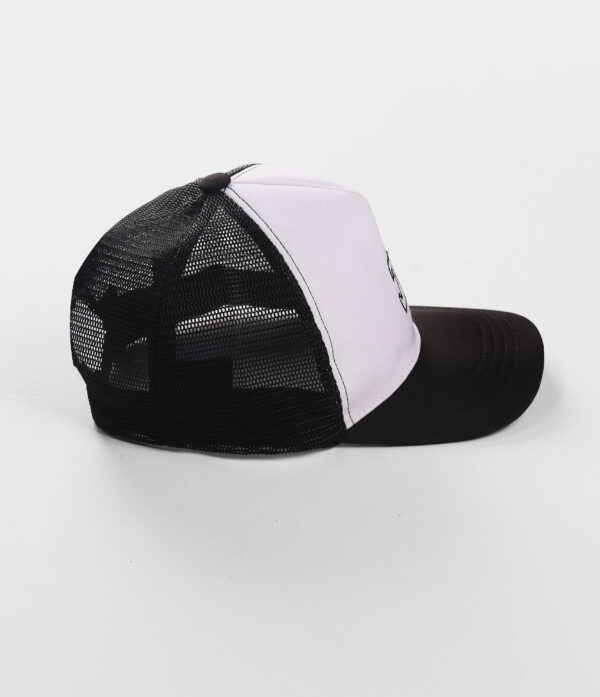 black & white trucker cap