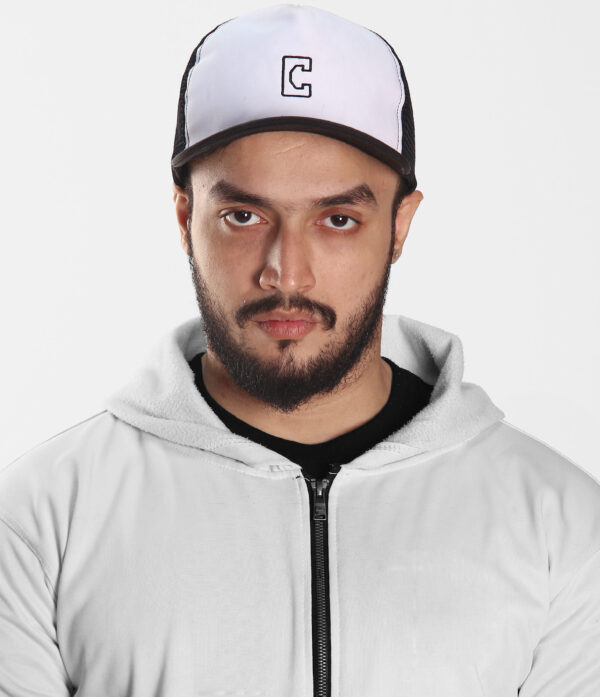 black & white trucker cap black & white trucker cap