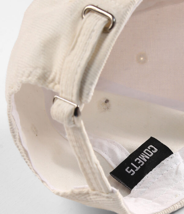 off white corduroy cap off white corduroy cap