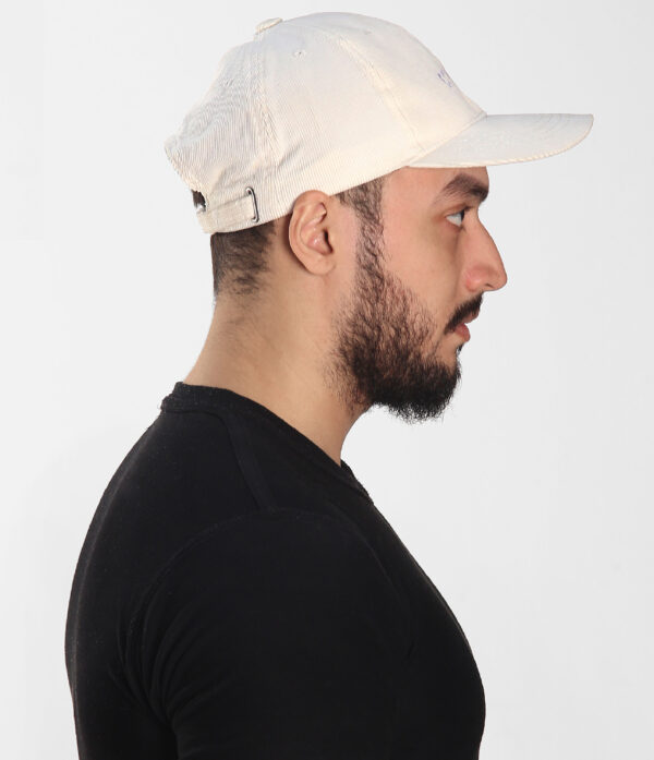 off white corduroy cap off white corduroy cap