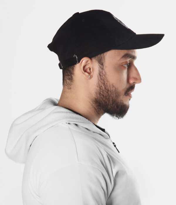 black corduroy cap