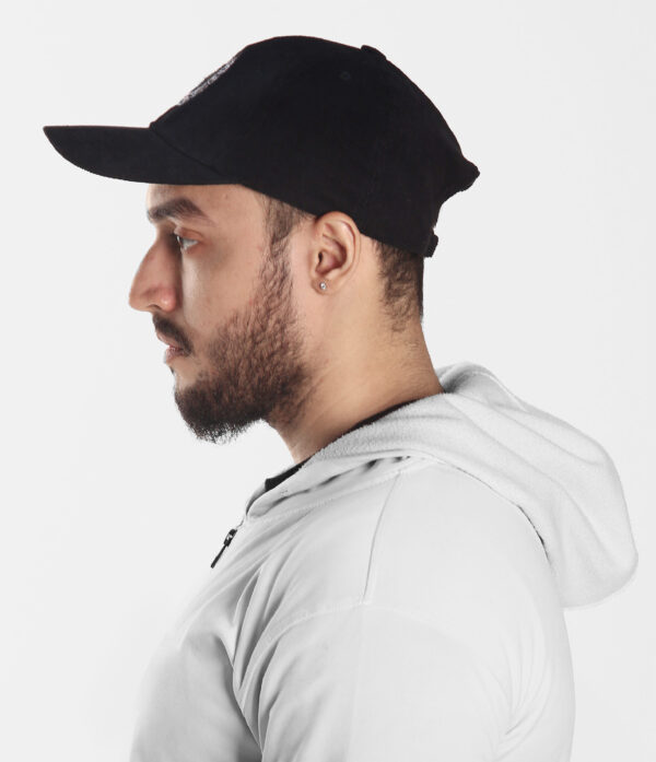 black corduroy cap