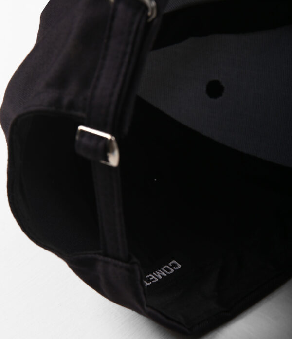 black baseball cap