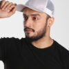 grey & white trucker cap grey & white trucker cap