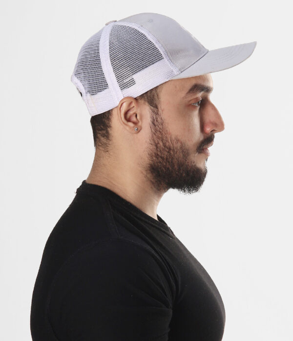 grey & white trucker cap grey & white trucker cap