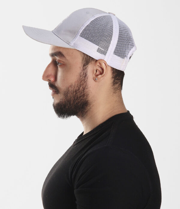 grey & white trucker cap grey & white trucker cap