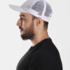 grey & white trucker cap grey & white trucker cap