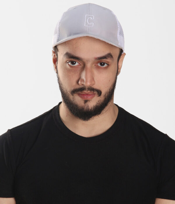 grey & white trucker cap grey & white trucker cap